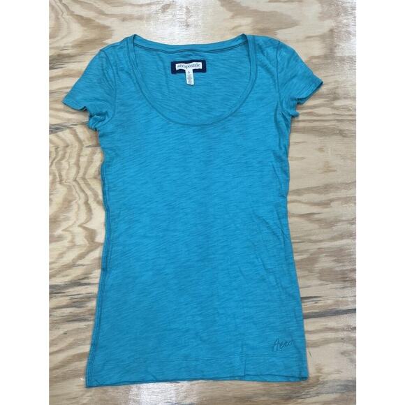 Aeropostale Y2K Women’s Tee Shirt Size Small Green Short Sleeve Burnout Top - Picture 1 of 9